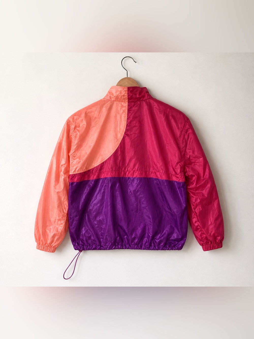 Vintage 90s Nike Women’s Colorblock Windbreaker Jacket - Size Small - Picture 2 of 8